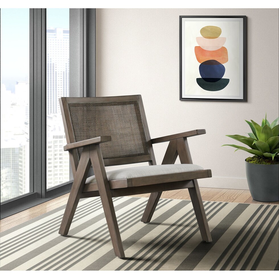 gray accent chair   