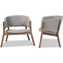 gray accent chair   