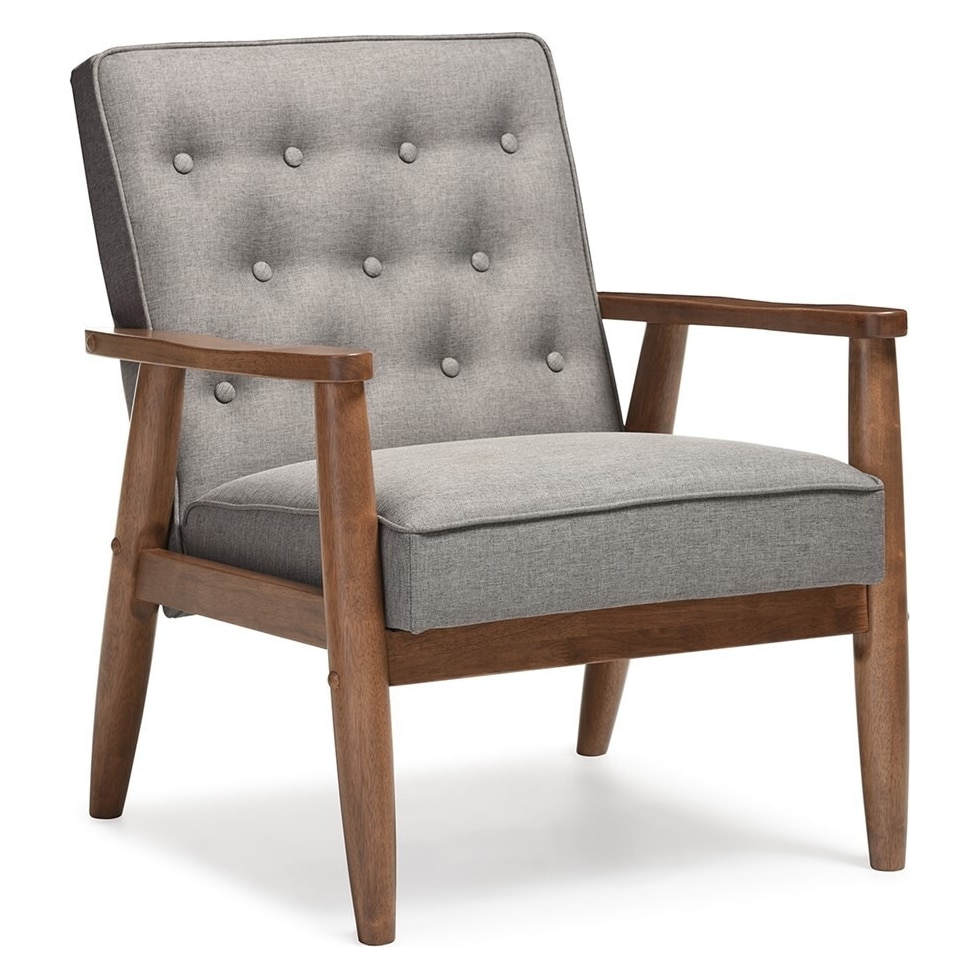 gray accent chair   