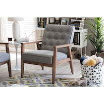 gray accent chair   