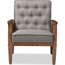 gray accent chair   