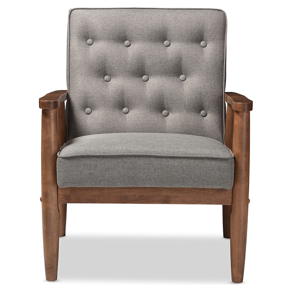 gray accent chair   