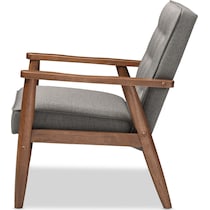 gray accent chair   