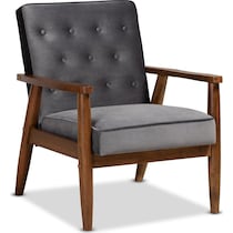 gray accent chair   