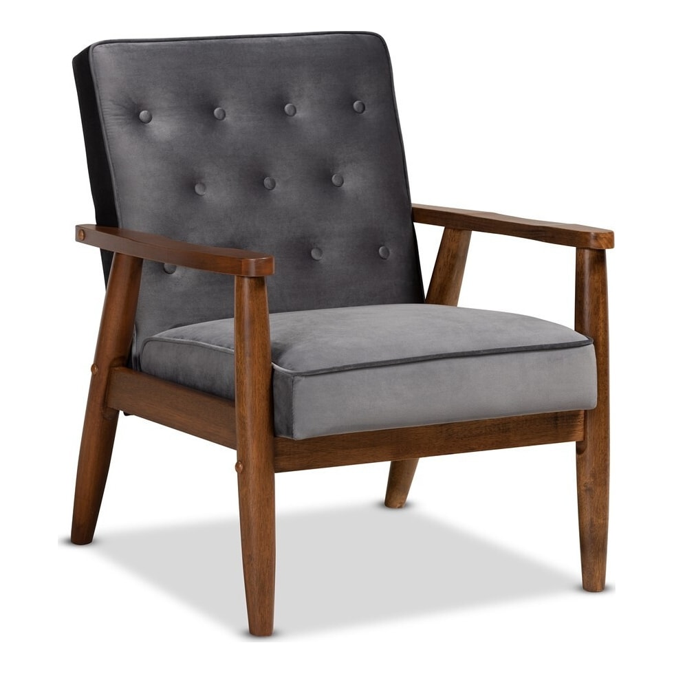 gray accent chair   