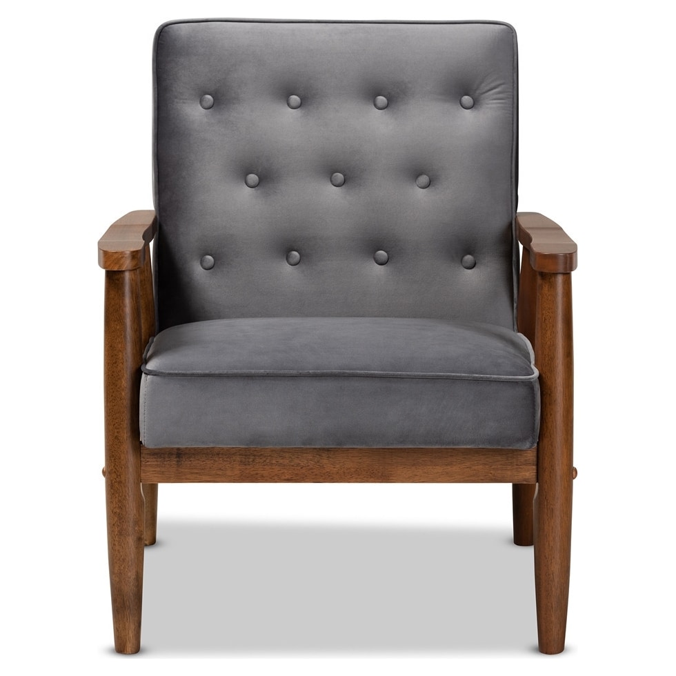 gray accent chair   