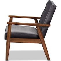 gray accent chair   