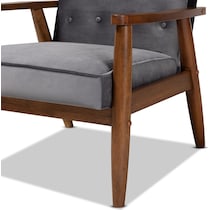 gray accent chair   