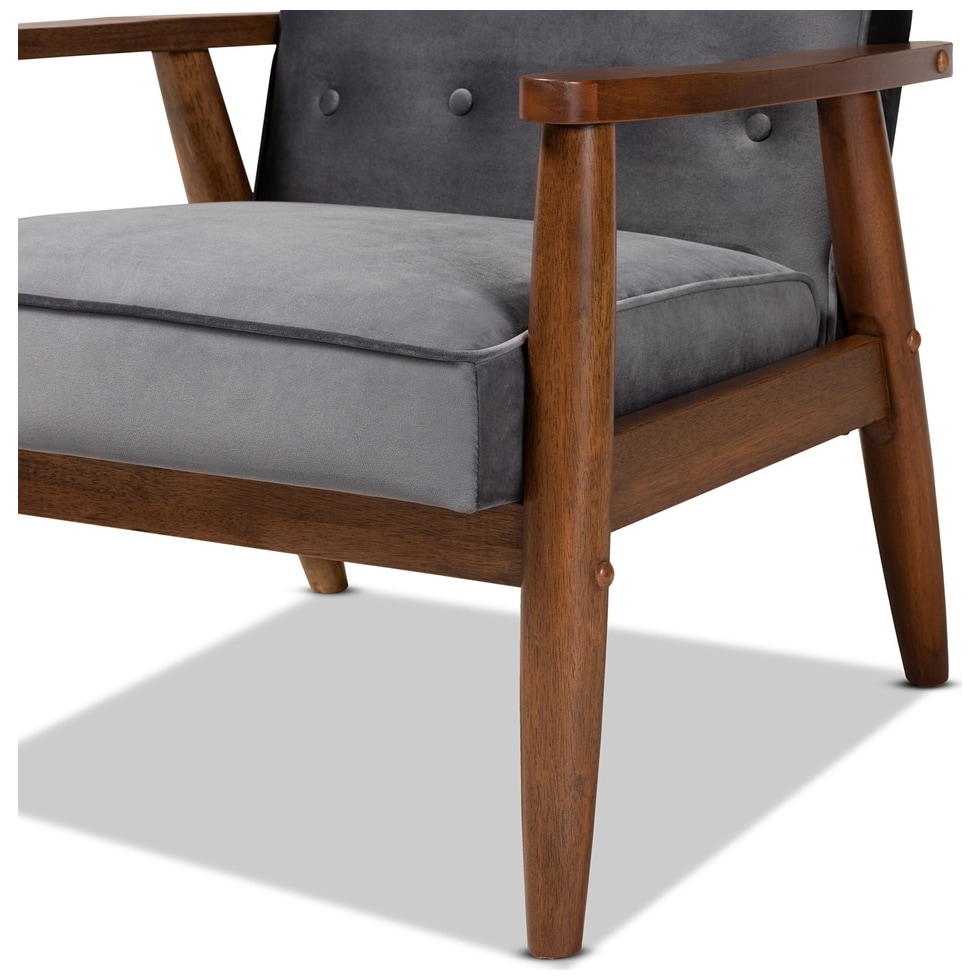 gray accent chair   