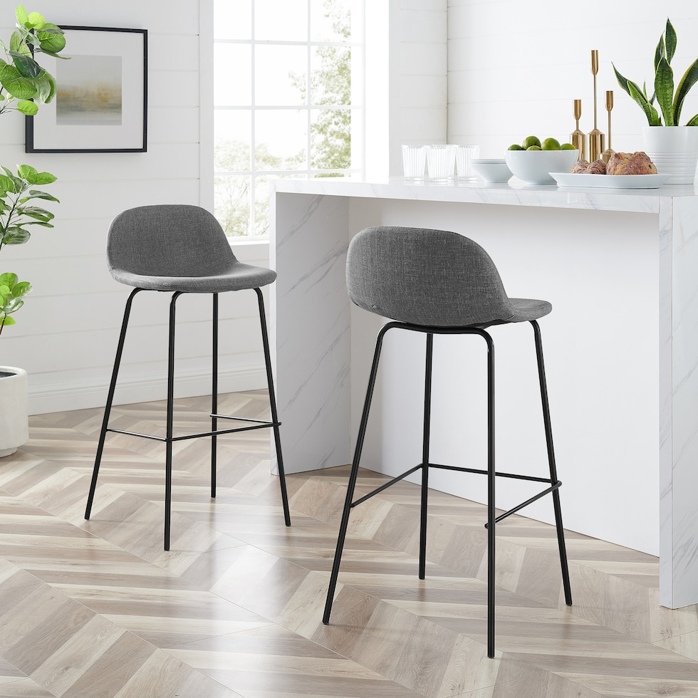 gray bar stool   