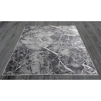 gray black area rug  x    