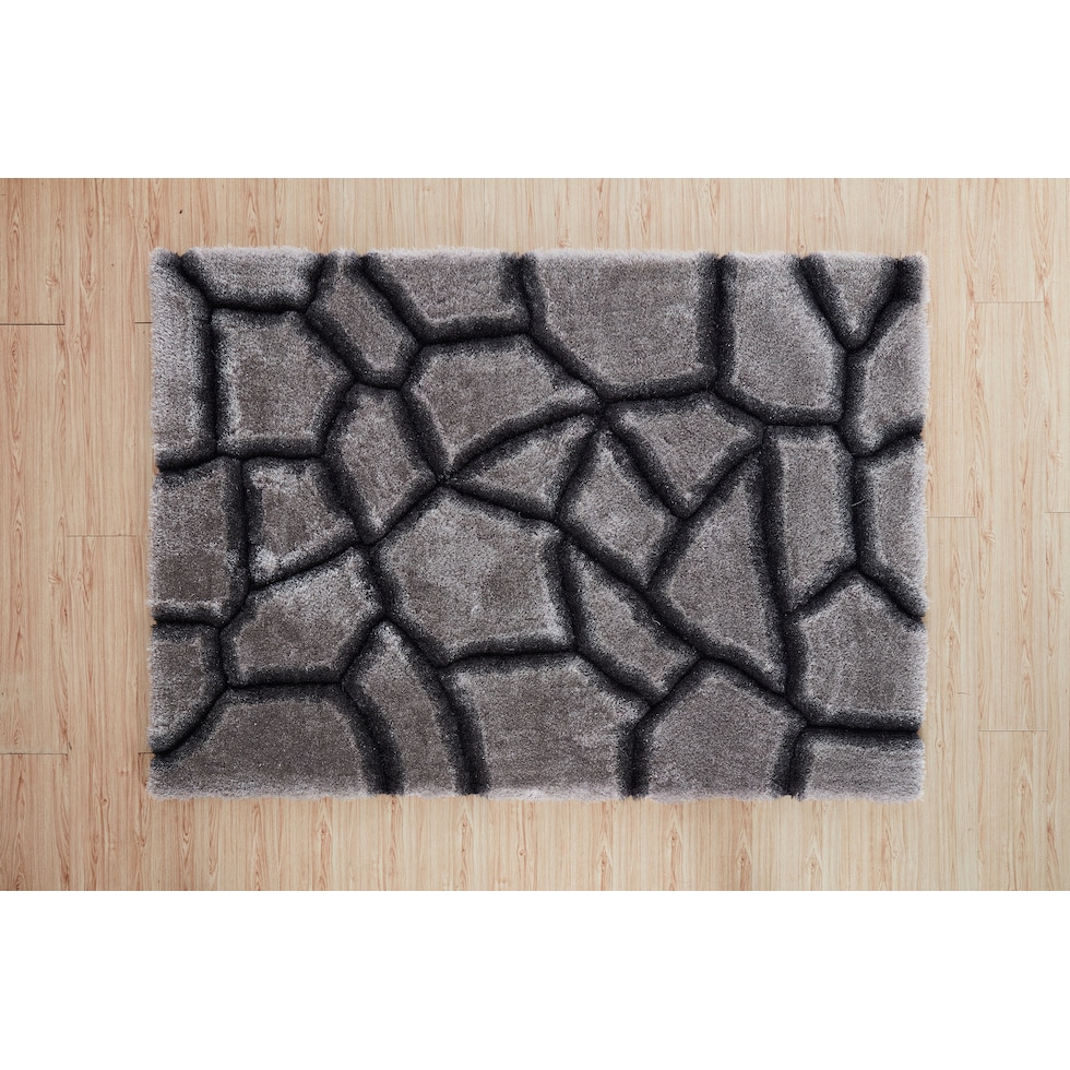 gray black area rug  x    