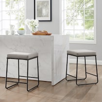 gray counter height stool   