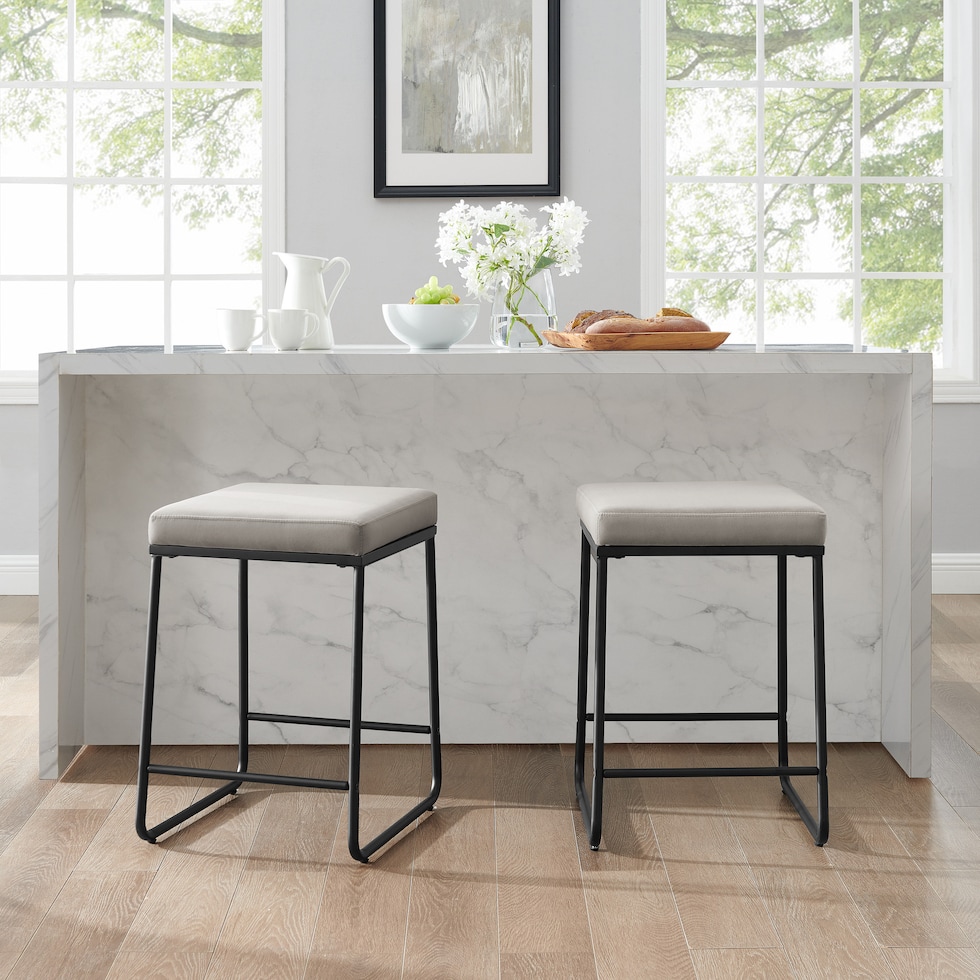 gray counter height stool   