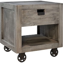 gray end table   