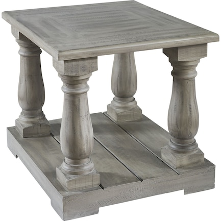 Micah Four Pedestal End Table