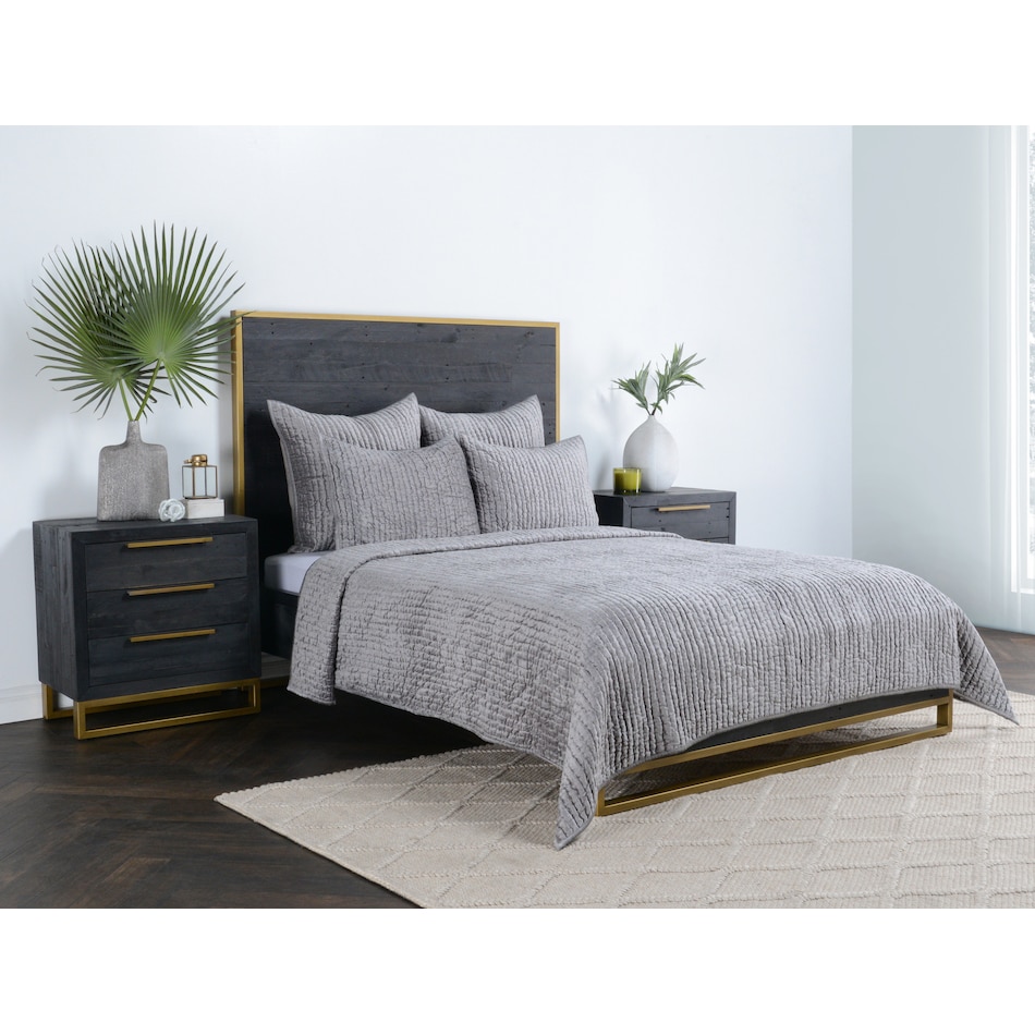 gray king bedding set   