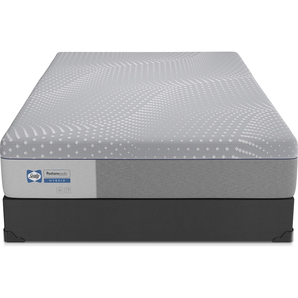 Sealy Elsanta Hybrid Soft King Mattress and Split LowProfile