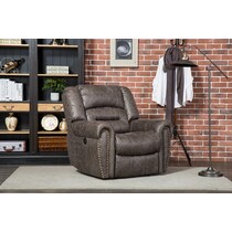 gray power recliner   