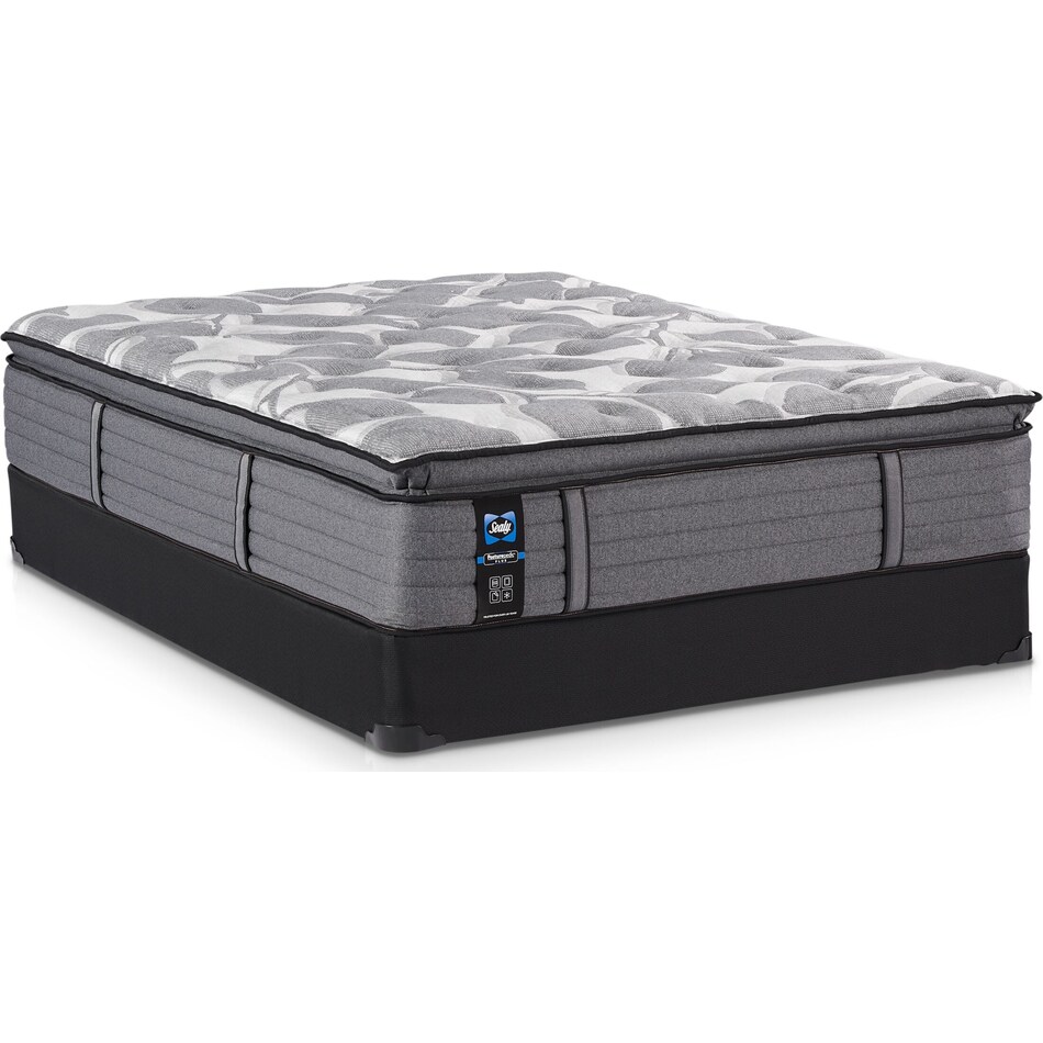 Sealy Avonlea Soft Queen Mattress and Split LowProfile Foundation
