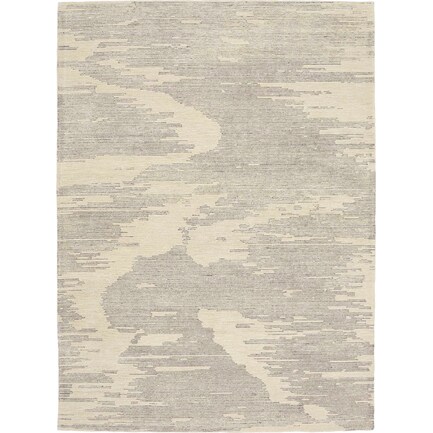 Valley 4' X 6' Area Rug by Michael Amini - Ivory/Gray
