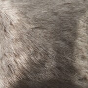 Faux Fur Bolster Pillow - Wolf Gray
