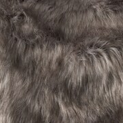 59" x 79" Luxe Faux Throw - Wolf Gray