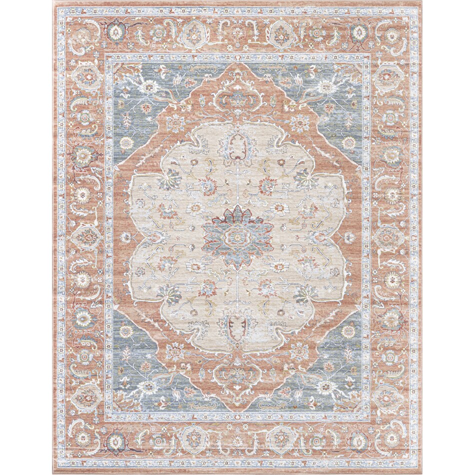 Modesto 63" X 90" Area Rug Gray/Tan Value City Furniture