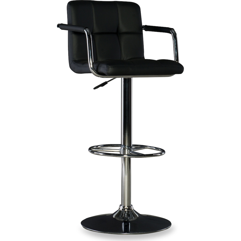 graydon black bar stool   