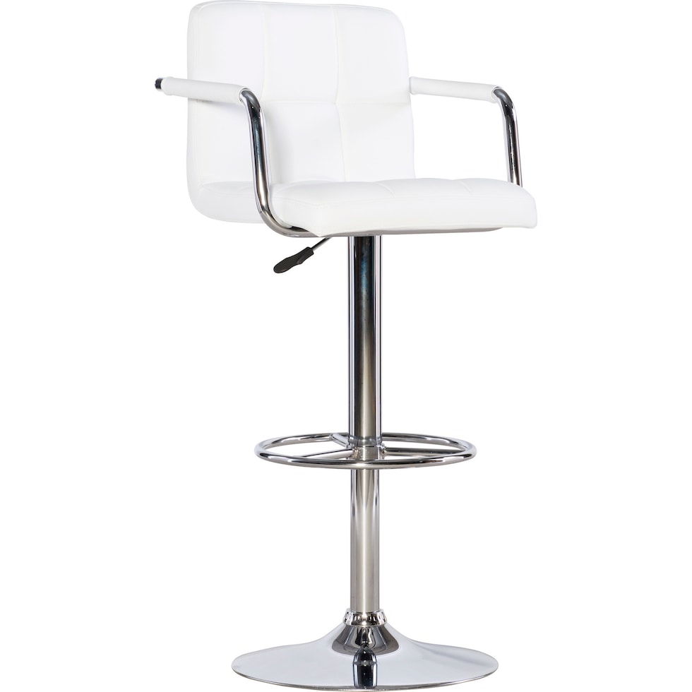 graydon white bar stool   