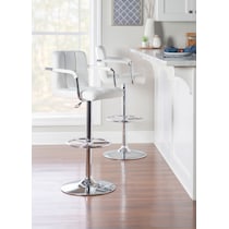 graydon white bar stool   