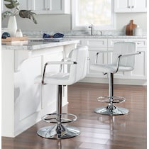 graydon white bar stool   