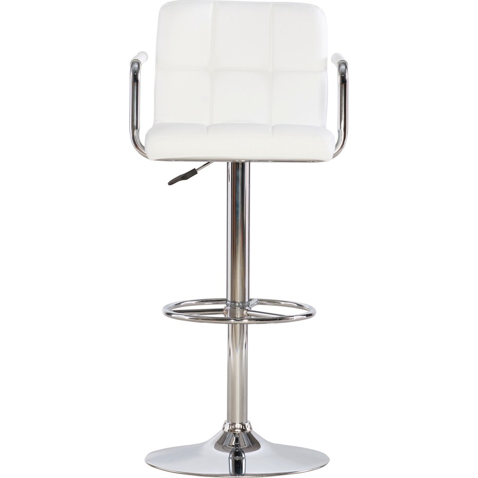 graydon white bar stool   