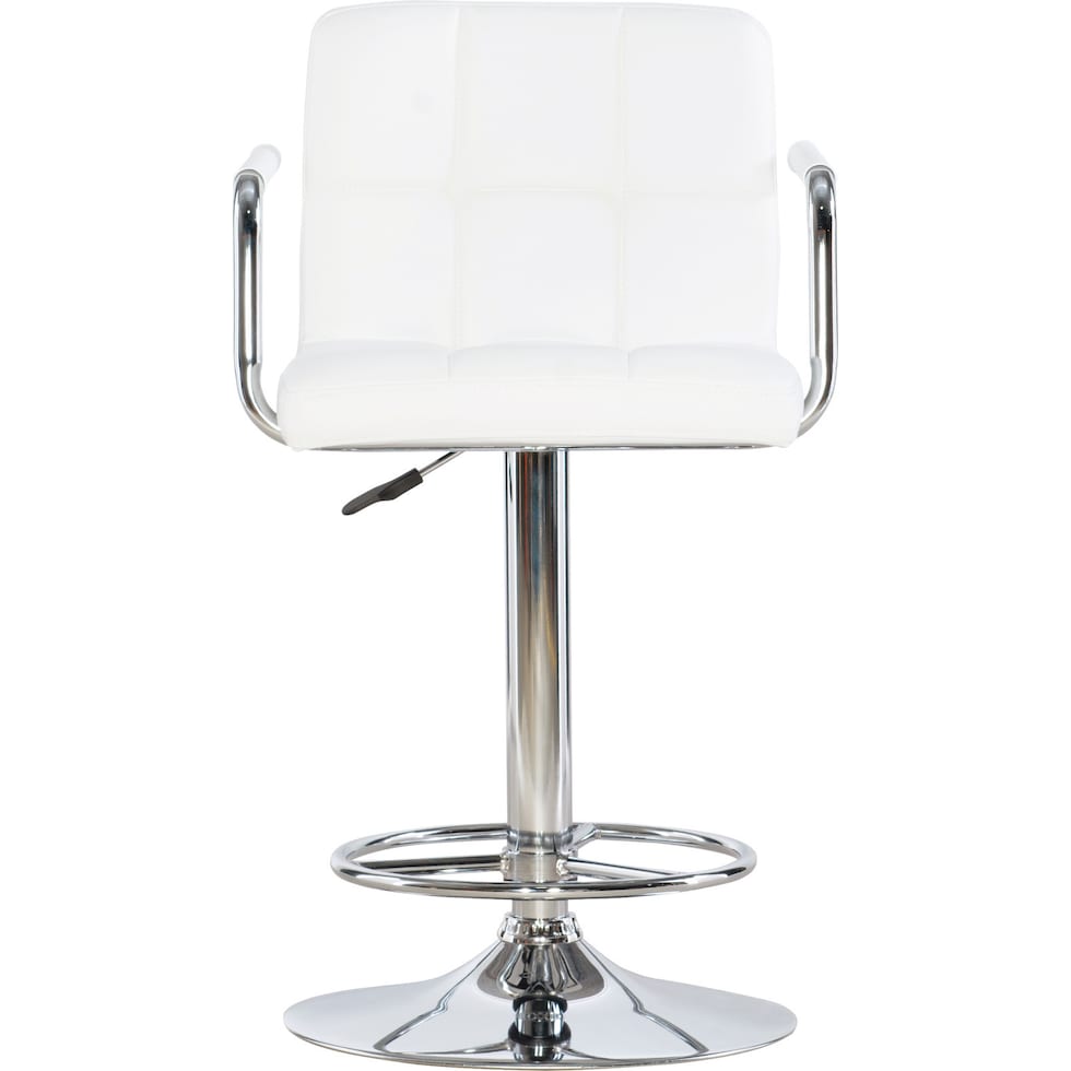 graydon white bar stool   