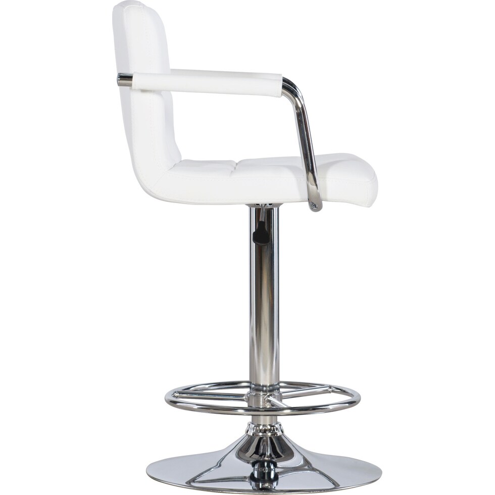 graydon white bar stool   