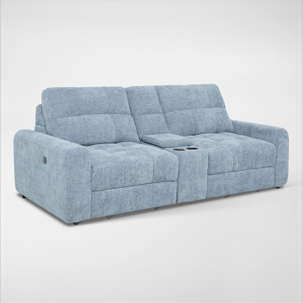 grayson blue sofa   