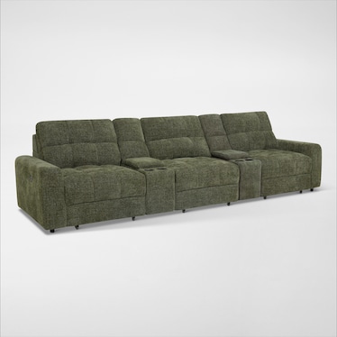 Grayson 5-Piece Power Extendable Sectional with Console