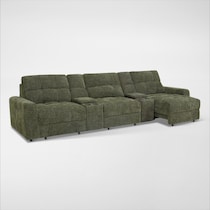 grayson green sectional   