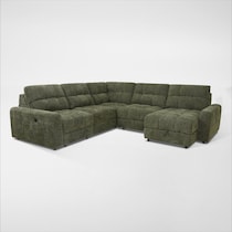 grayson green sectional   