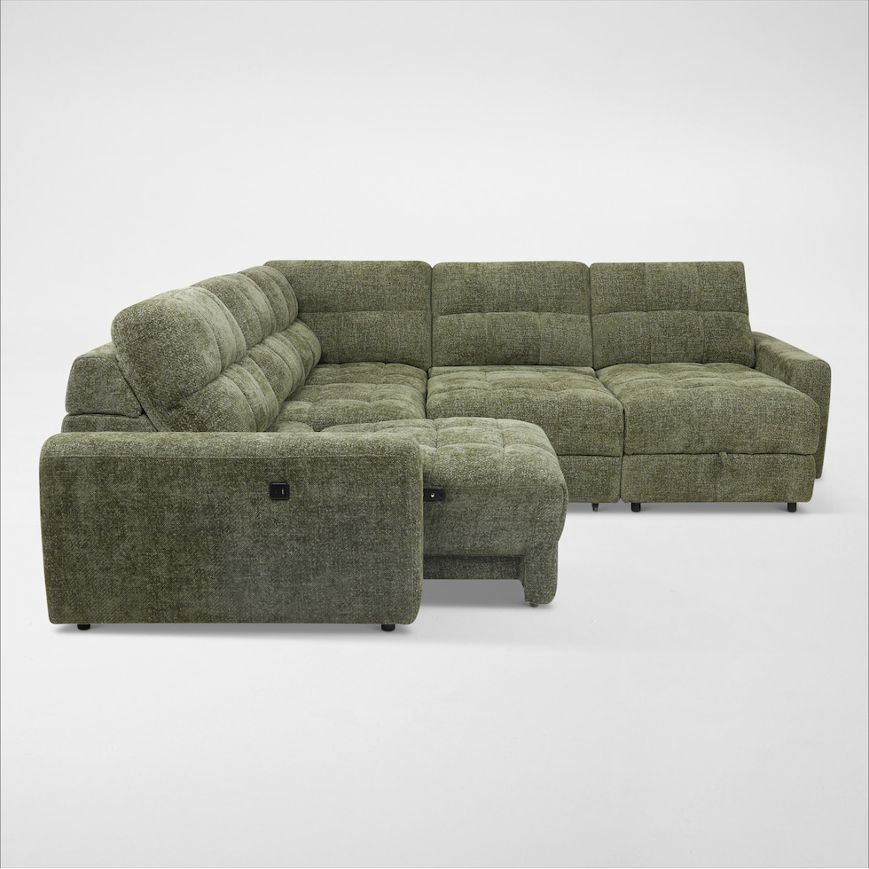 grayson green sectional   