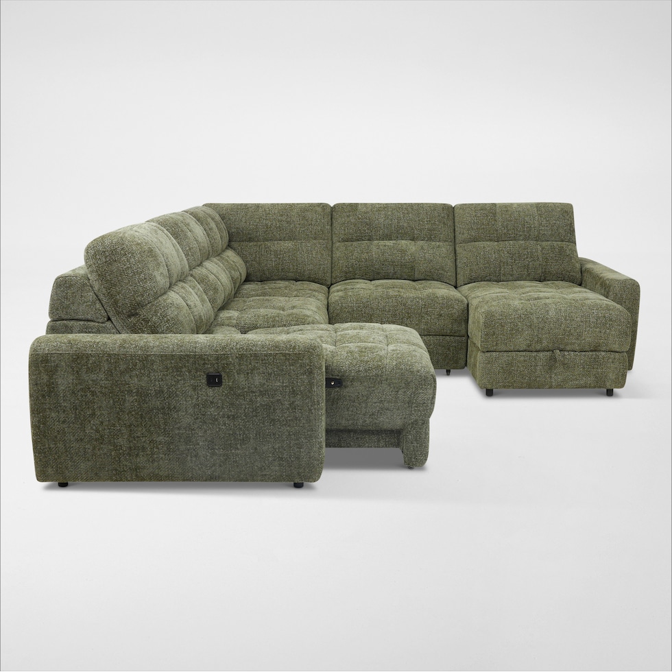 grayson green sectional   