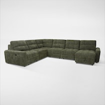 grayson green sectional   