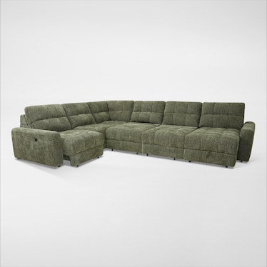 Grayson 6-Piece Power Extendable Sectional with Chaise
