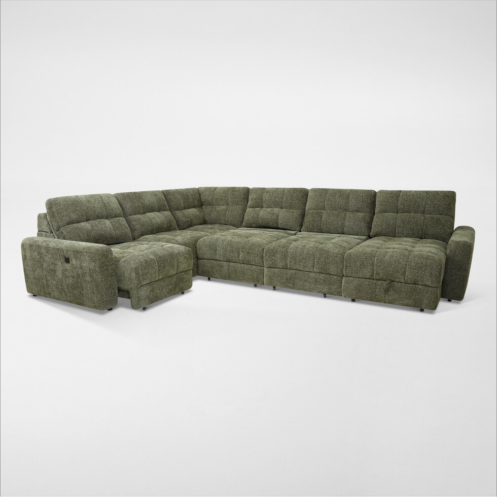 grayson green sectional   