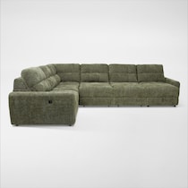 grayson green sectional   