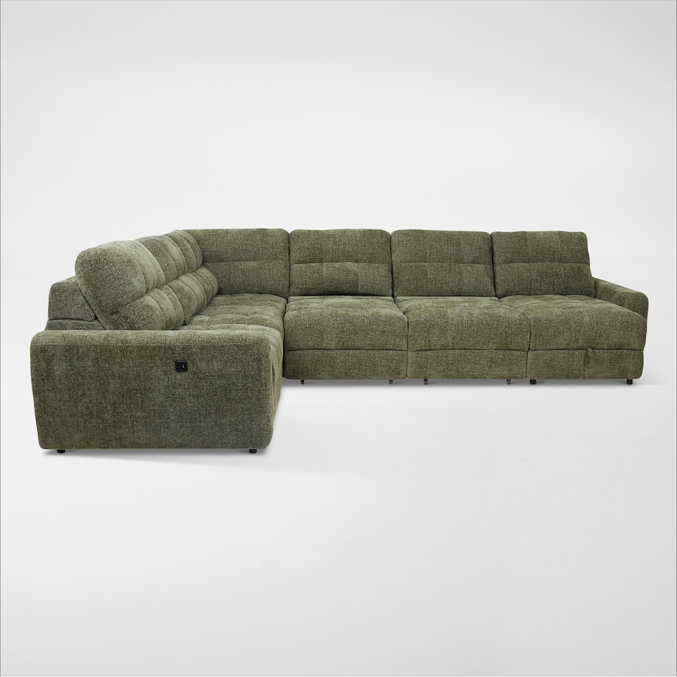 grayson green sectional   