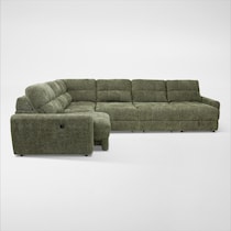grayson green sectional   