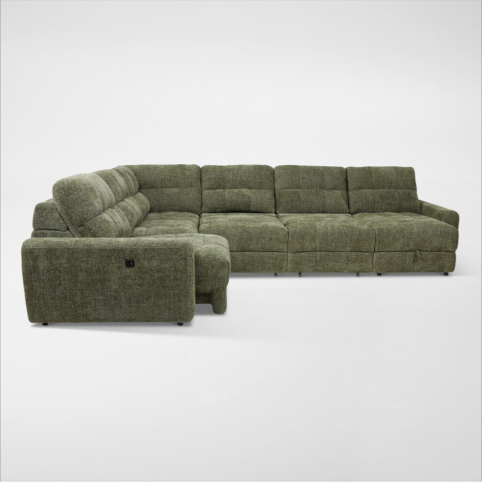 grayson green sectional   