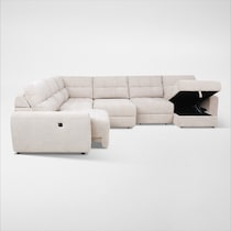grayson green sectional   