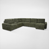 grayson green sectional   